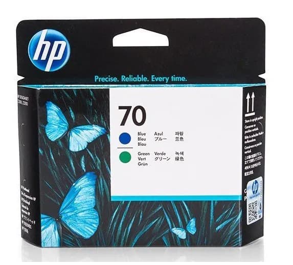 Druckkopf HP 70 blau grün DesignJet Z3100 Z3200 OVP DATUM 11/2021