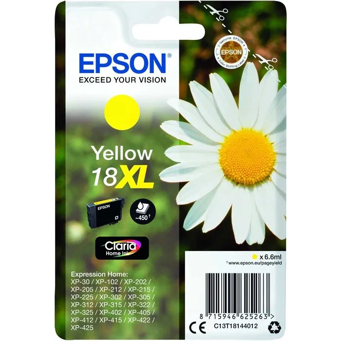 Original Epson T1814 18XL gelb Gänseblümchen XP30 XP102 XP202 XP205 XP305 o.V