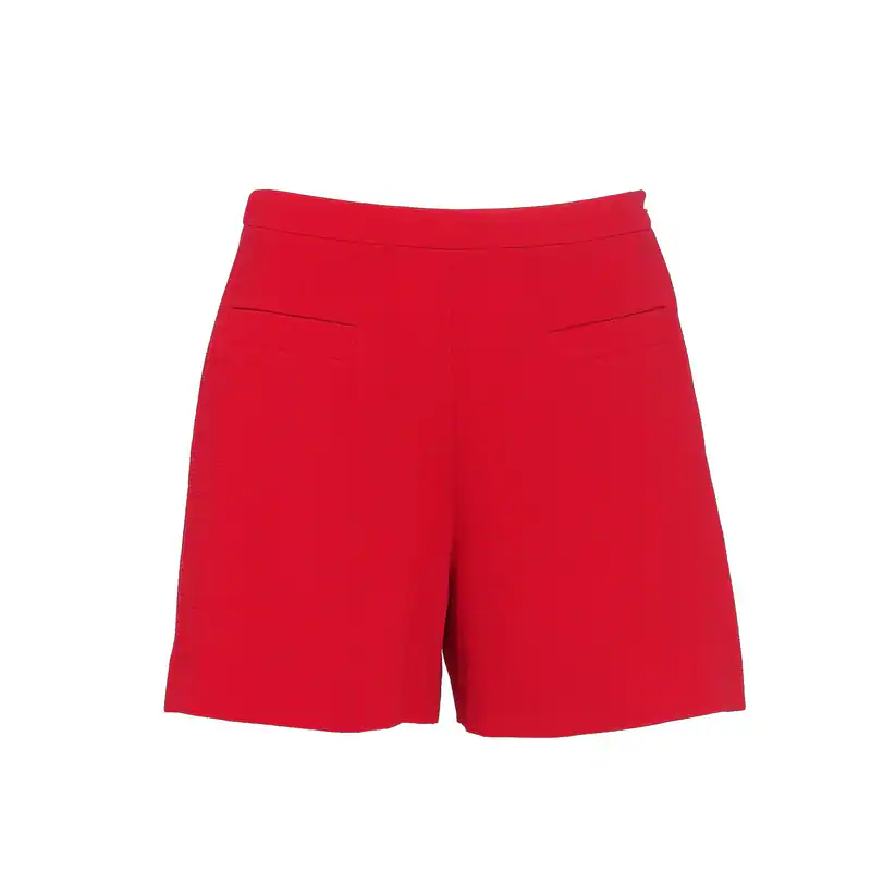Claudie Pierlot Shorts Rot High Waist Shorts Kurze Hose Damen Gr 38 M 30E1E19