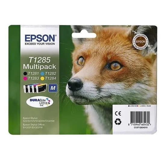 Original Epson T1285 MultiPack Fuchs in OVP DATUM 12/2027