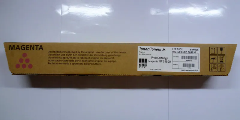 Original RICOH NRG 884936 Toner magenta Aficio MP C3500 C4500 DSC-535 545 OVP