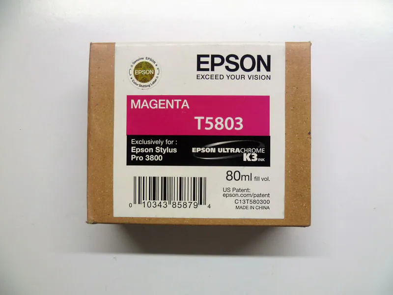 Original Epson T5803 magenta Stylus Pro 3800 OVP DATUM 01/2026