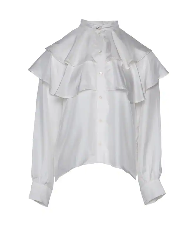 Sandro Paris Damenoberteil Größe 3 / L 100 % Seidenbluse SFPCM00716