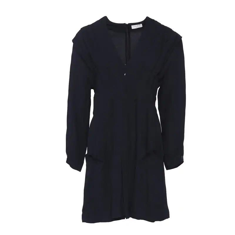 Sandro Kleid Schwarz A-Linie Gr. 38 FR Damen R20453E