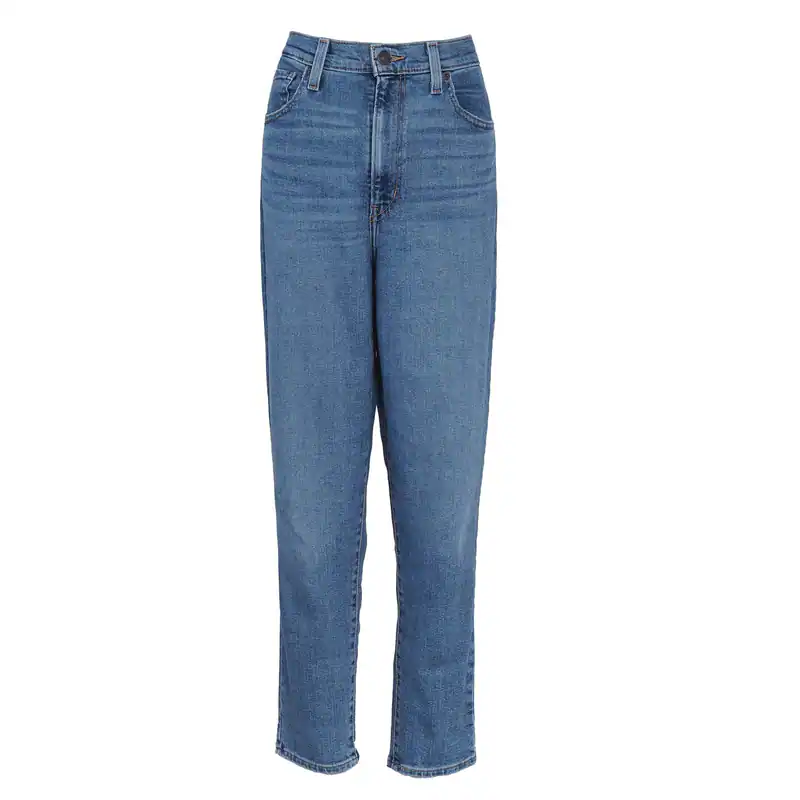 Levi's Damen Jeans Blau Denim High Rise Straight Leg W30 L29 Denim Hose