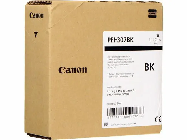 Original Canon PFI-307BK schwarz in OVP DATUM 06/2018