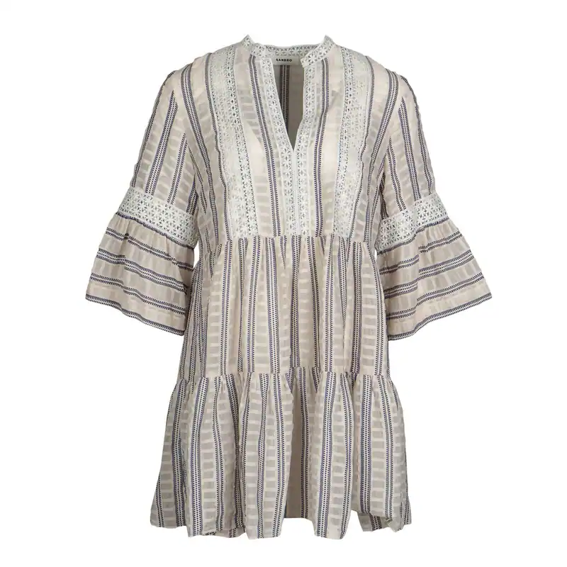 Sandro Kleid Besatz Gr. 40 FR Damen Kurz SFPRO02197