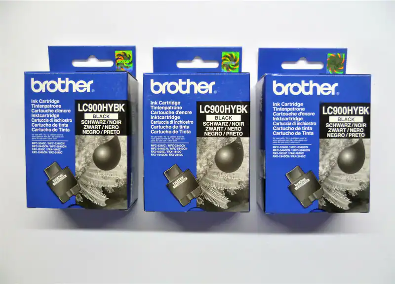 3x Original Brother LC900HYBK LC900BK LC900 schwarz FAX 1835C 1840C 1940CN 2440C