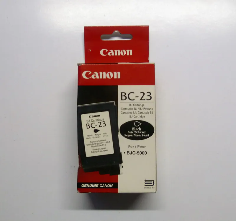 Original Canon BC-23 BK schwarz BJ-Cartridge für BJC-5000 BJC-5100 o.V./OVP