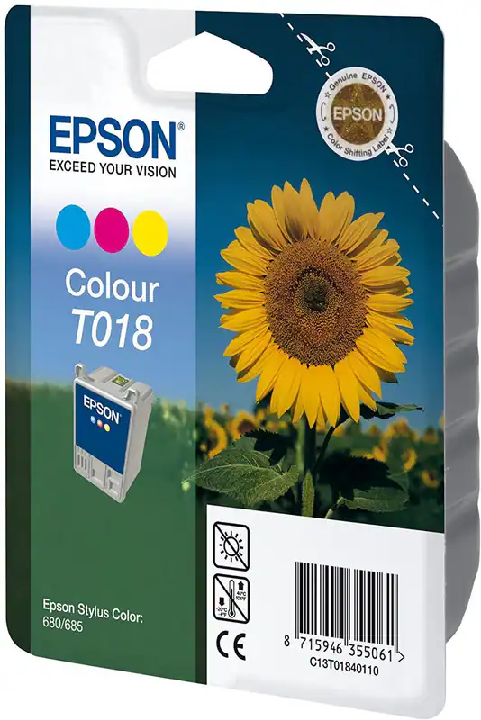 1 x Original Epson T018 color Stylus Color 680 685 - o.V.