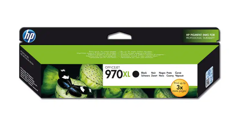 Original HP 970XL schwarz OfficeJet Pro X451 X476 X551 DW X576 OVP DATUM 12/2022