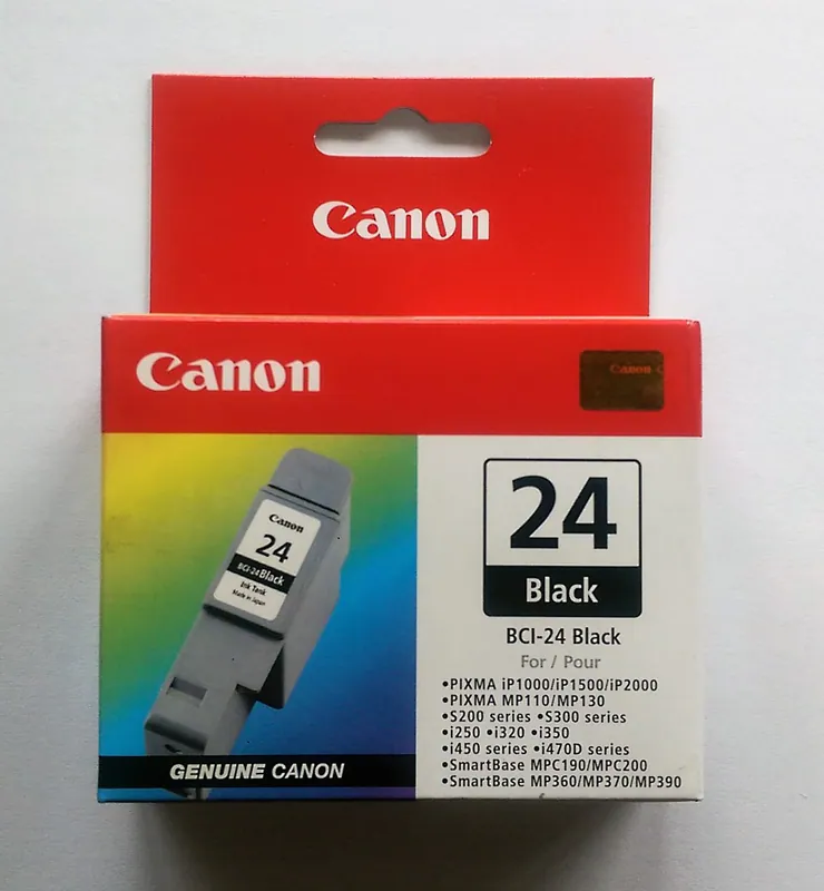 Original Canon BCI-24 BK schwarz black unbenutzt versiegelt neu - OVP