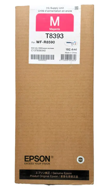Original Epson T8393 magenta WorkForce WF-R8590 192,4ml OVP DATUM 2022-2023