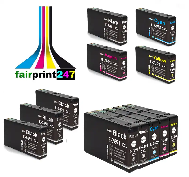 XXL Patronen für Epson ersetzt T7891 T7892 T7893 T7894 XXL-Füllung TOP