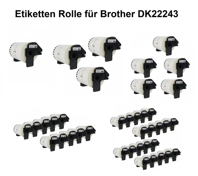 Etiketten für Brother DK-22243 102mm x 30,4m QL1100 QL1100NWB QL1110 QL1110NWB !