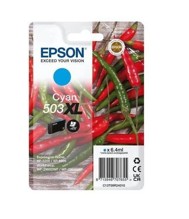 Original Epson 503XL cyan XP-5200 XP-5205 WF-2960DWF WF-2965DWF DATUM 09/2025