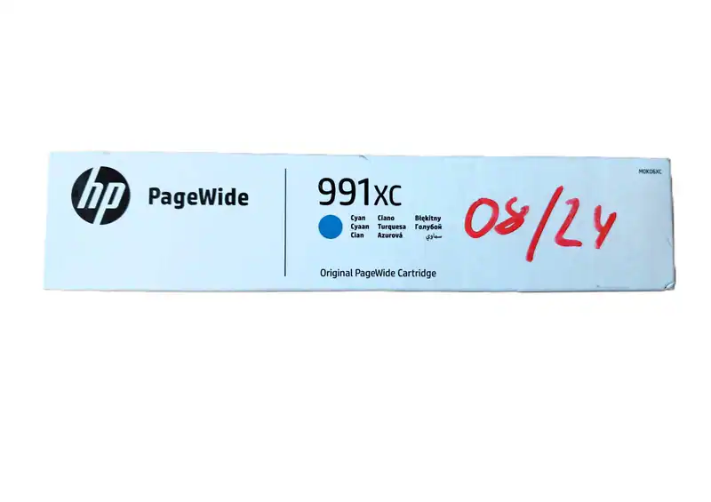 Original HP 991XC cyan PageWide Managed P75050 P75250 E77660 uvm. DATUM 08/2024