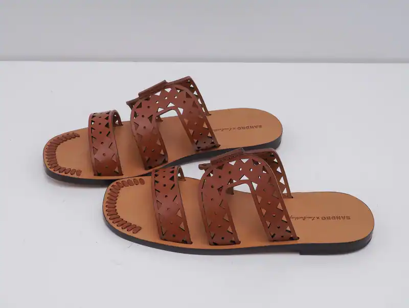 Sandro Paris Damenschuhe Größe 37 EU Ledersandalen SFACH01127 UVP: 245 EUR