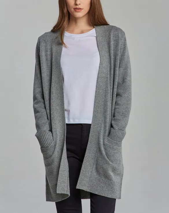 GANT Pullover Strickpullover Wolle Wollmischung 4805154 Grau Gr. L Winter
