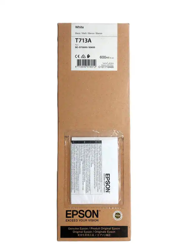 Original Epson T713A white SureColor SC-S70600 / SC-S50600 OVP DATUM 2022