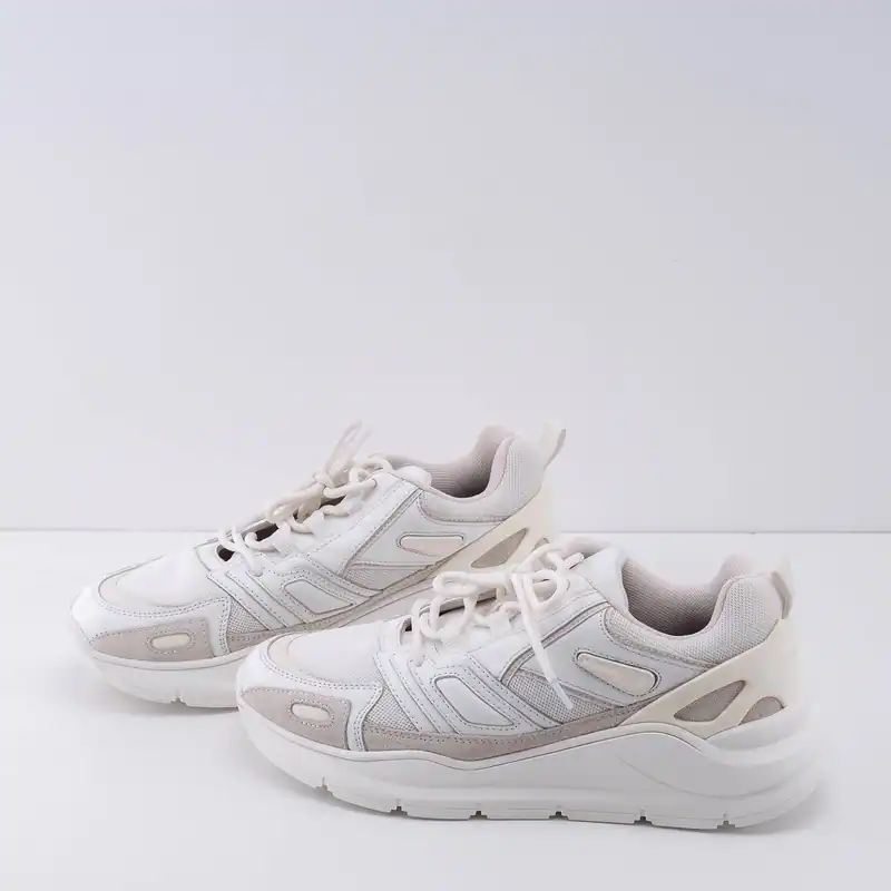 Sandro Paris Men's Shoes Sneakers Trainers Leather White Size 42