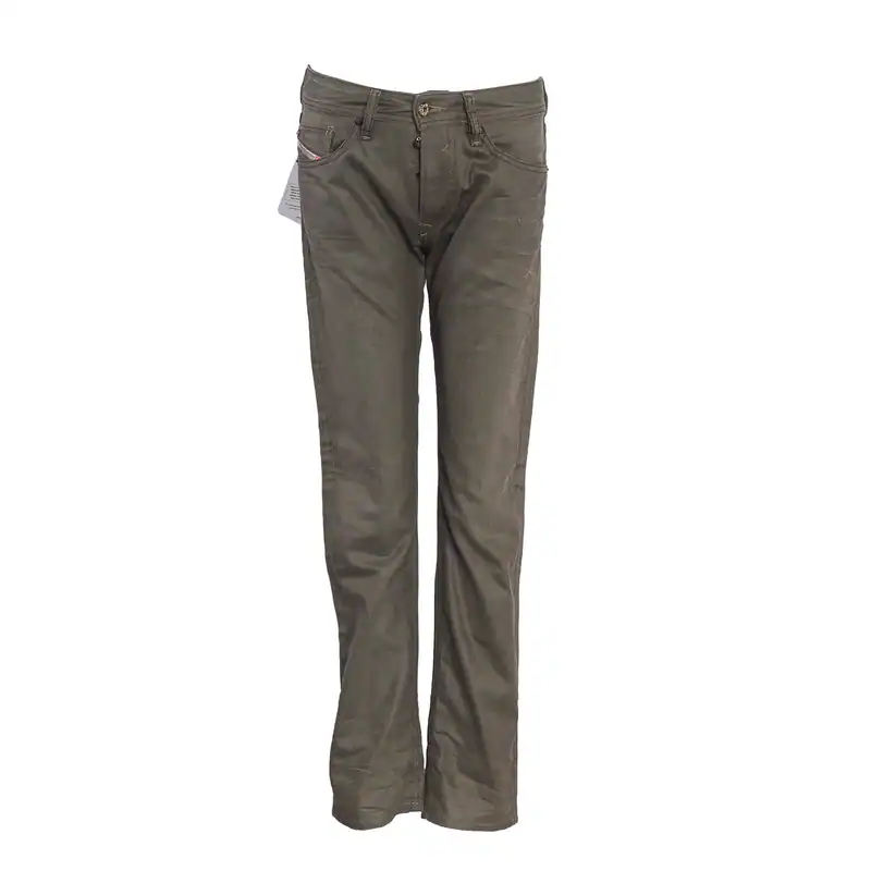 Diesel Herren Jeans Grün Regular Straight Leg Baumwolle W26 0816N