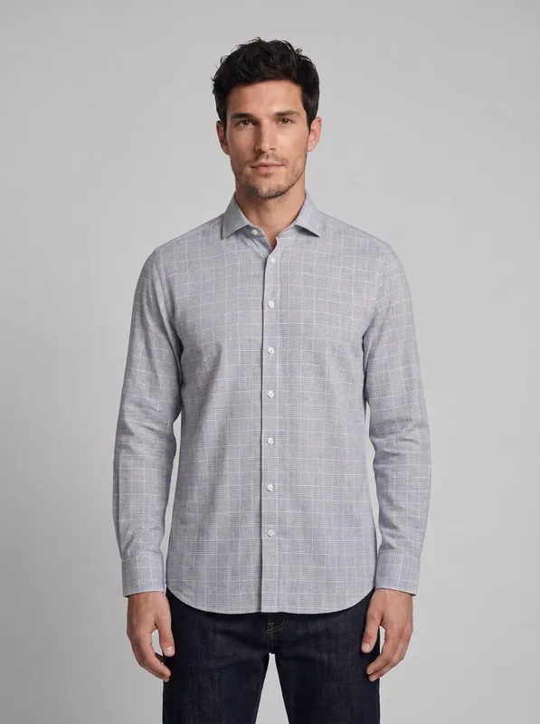 Hackett London Herrenhemd Größe L Karo HM309204
