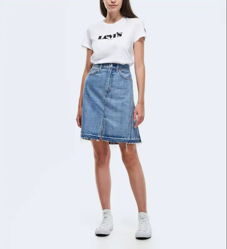 Levi's Rock Blau Gr. M Damen Pride Charms Denim Jeansrock A26540000