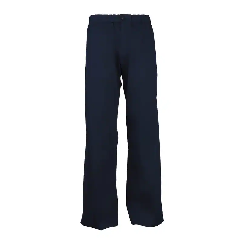 Sandro Paris Herren Hose Weites Bein Baumwolle Blau Elastic Waist Gr. 44