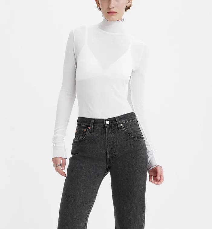 Levi's Unisex Bluse Pride Kollektion Weiß Transparent S A50160002