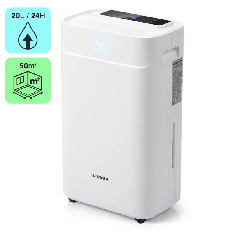 Komfort Luftentfeuchter 20L/24 h elektrisch App Raumentfeuchter 50m² R290