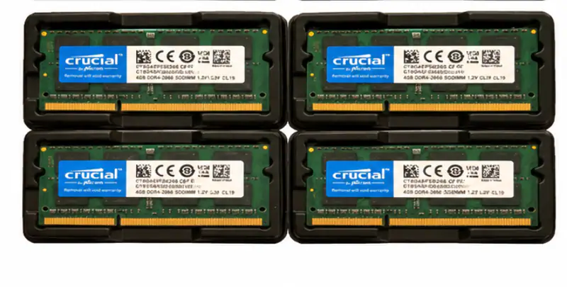 32GB Crucial 8GBx4 DDR3L 1600MHz PC3L-12800 CL11 Laptop RAM CT102464BF160B