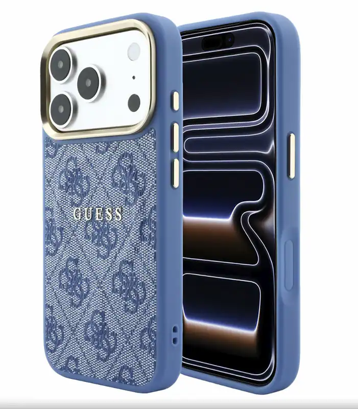 Guess hülle für iPhone 18 Pro Max/17 Pro Max Guess Case Cover Schutzhülle Blau