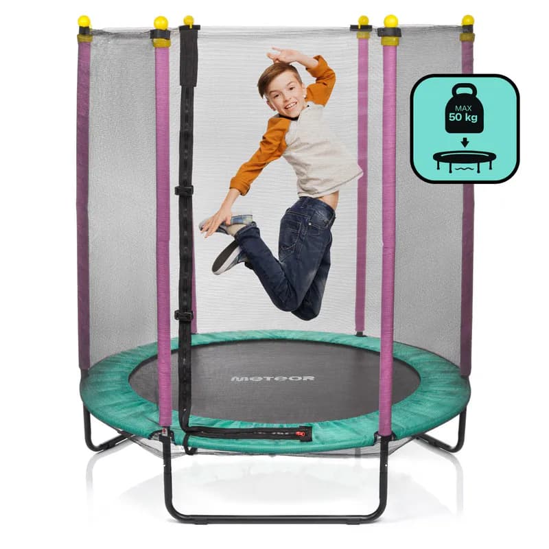 Trampolin Garten Kindertrampolin Outdoor Schutzschäume TRP-60 140cm 4.5 FT ROSA