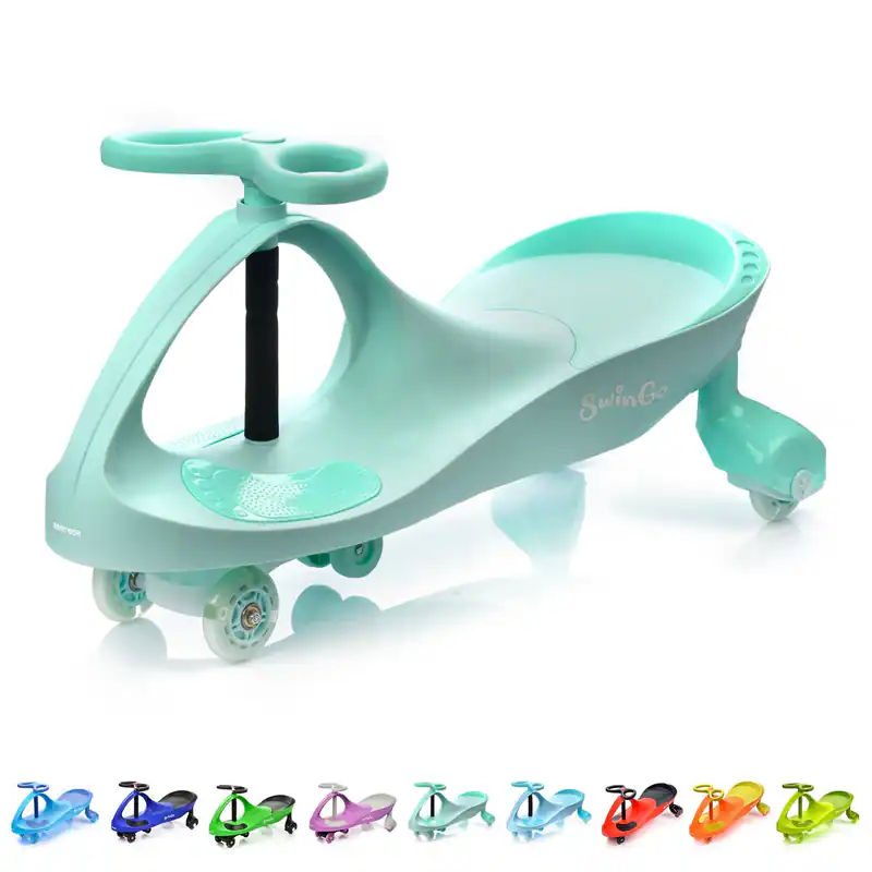 Rutschauto Scooter Kinder Twist Car Laufrad Roller Spielzeug Dreirädriger LED