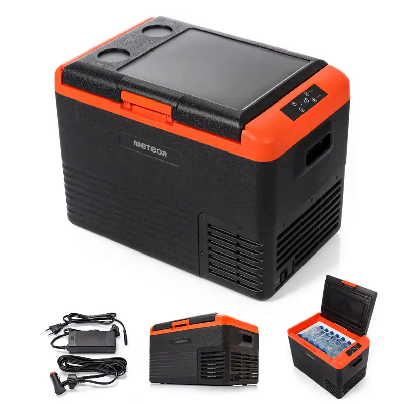 40L Kompressor Kühlbox Kühlschrank Camping Gefrierschrank AUTO 12/24V METEOR