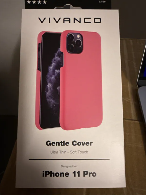 Vivanco Gentle Cover Handy-Schutzhüllen Pink für iPhone 11 Pro