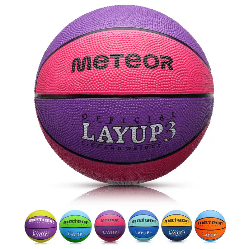 Basketball Kinder Frauen Jugend Größe indoor outdoor Spielball LAYUP #3 meteor
