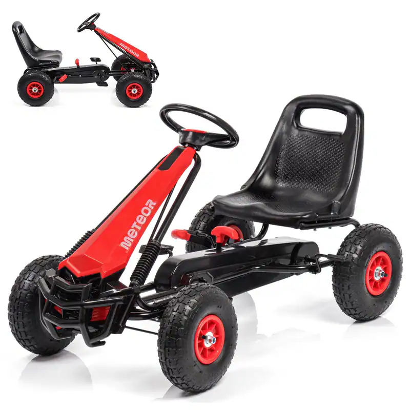 GOKART Kinderfahrzeug Pedalfahrzeug Tretfahrzeug mit 4 Rädern 3-8 Jahren RACING