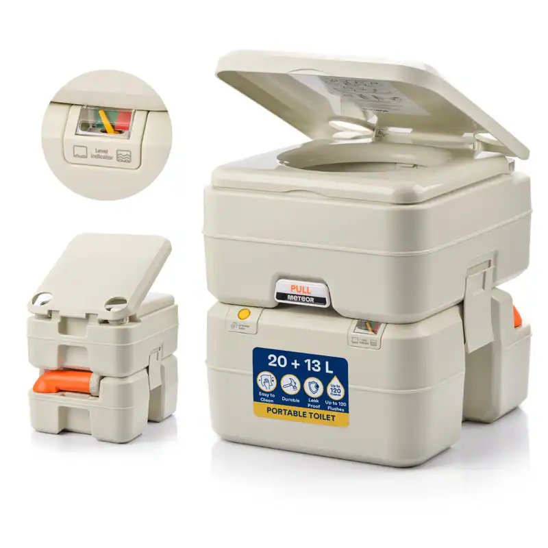 Campingtoilette WC 20L Reisetoilette Chemietoilette tragbar Camping MIT ANZEIGE