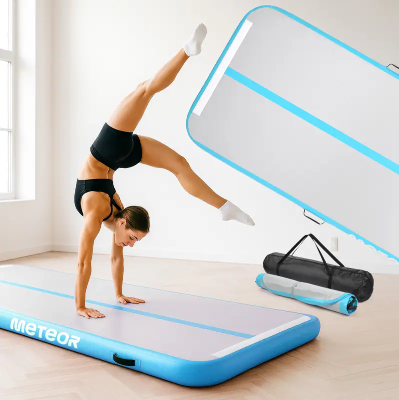 Air Turnmatte Gymnastikmatte mit Elektropumpe Aufblasbare BLAU 3M AIR TRACK🤸