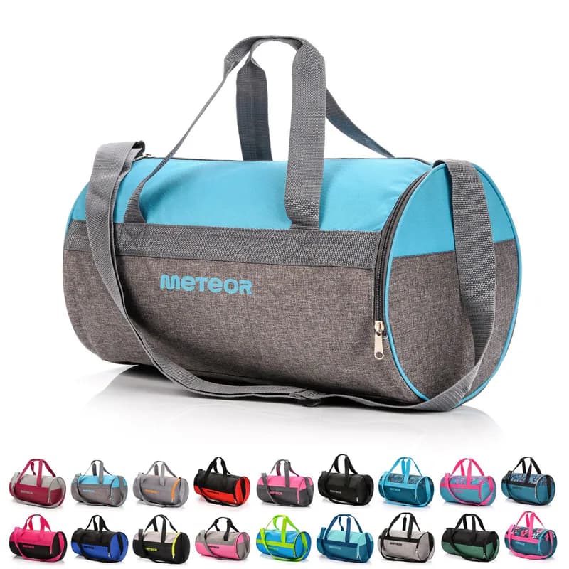 Runde Sporttasche Reisetasche Badetasche Damen Herren mit Schuhfach Gym Bag 25L