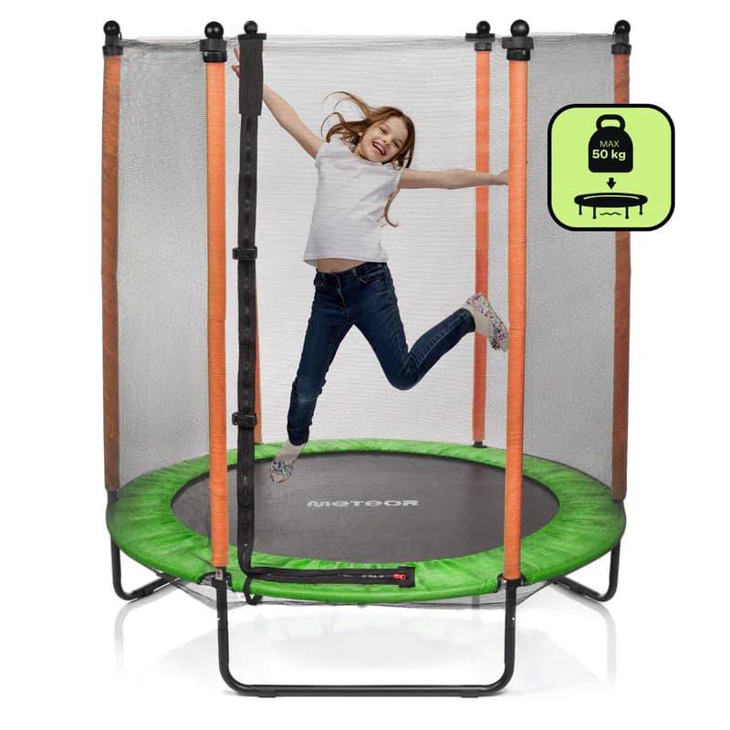 Trampolin Kindertrampolin Garten Netz Schutzschäume TRP-60 140cm 4.5 FT METEOR