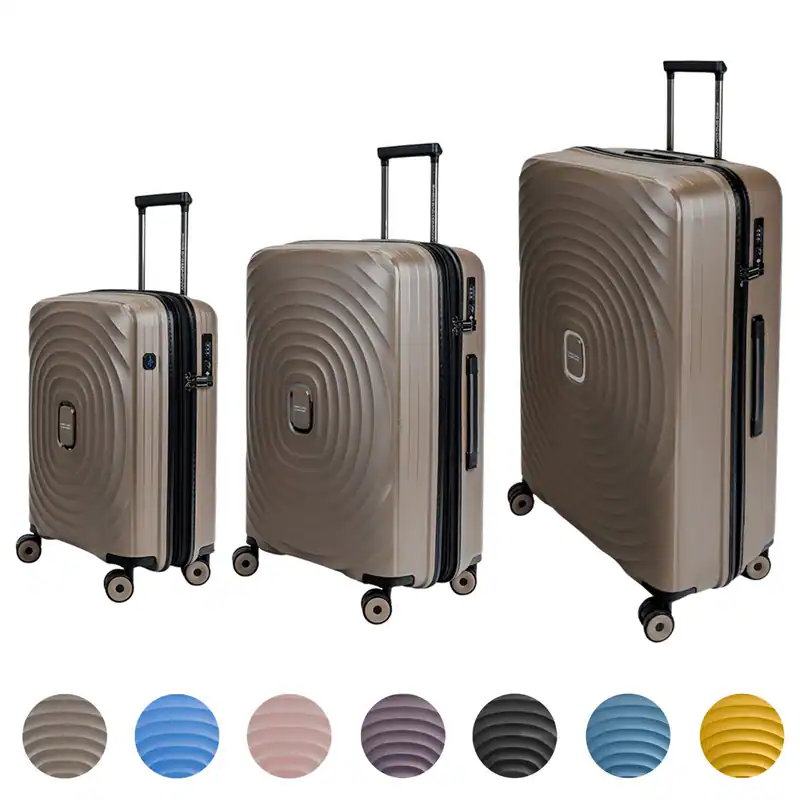 KOFFER Kofferset Reisekoffer 55cm/67cm/77cm TSA Schloss USB-Eingang SWISSBAGS