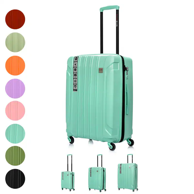 KOFFER Kofferset Reisekoffer TSA Schloss 55cm/65cm/75cm USB-Eingang SWISSBAGS
