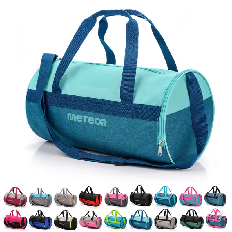 Runde Sporttasche Reisetasche Badetasche Damen Herren mit Schuhfach Fleugzeug ☺️