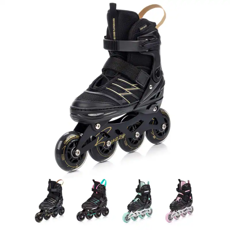 Inline Skates Speedskates ABEC-9 Rollschuhe 82A PU Junge Mädchen Gr. 34-43 BUZZY