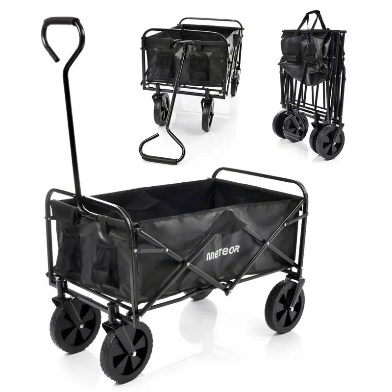 Faltbarer Bollerwagen Strandwagen Transportwagen Handwagen bis 100 kg METEOR