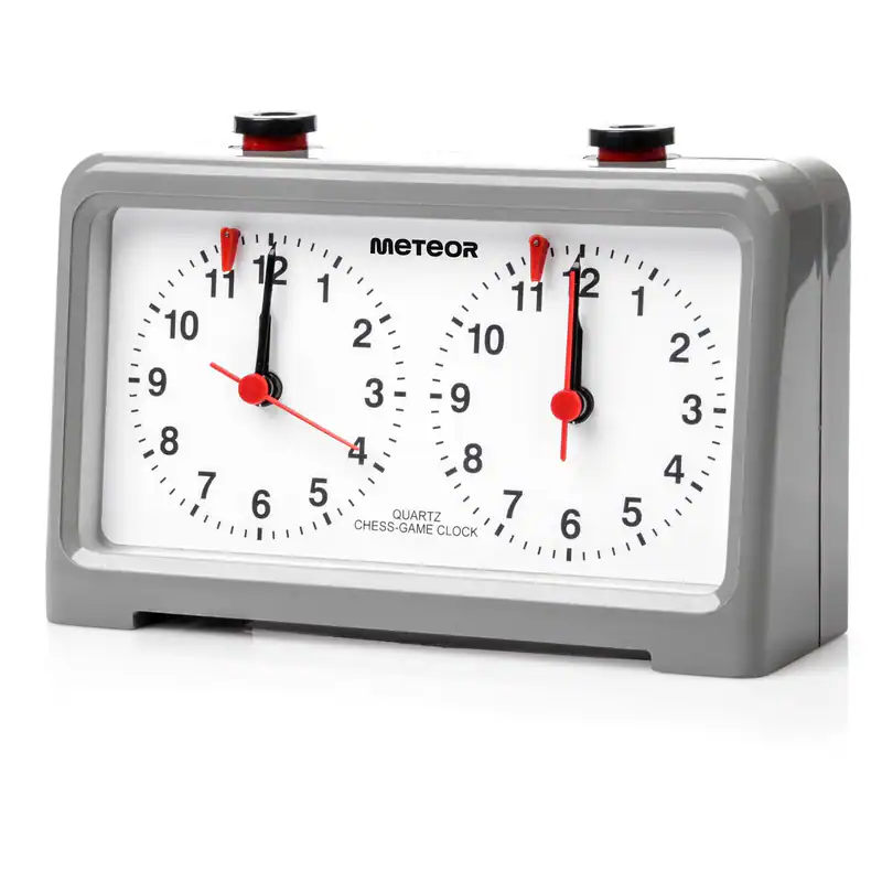SCHACHUHR Schach Spiele Pro Exclusive Analog Timer Clock Schachtimer meteor