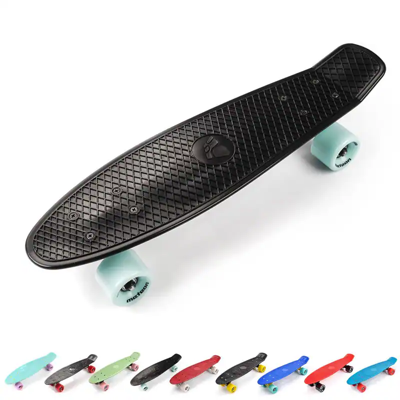 Skateboard Deck Board Kinder Mini Cruiser 5 Jahre Kickboard Rollen Retro ABEC-5
